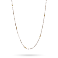 Thin Cable with Brass Beads Chain